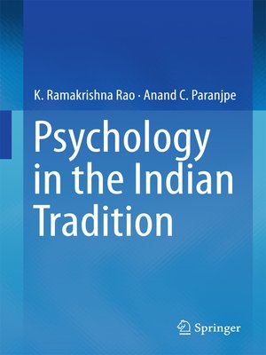 cover image of Psychology in the Indian Tradition